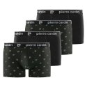Lot de 4 Boxers homme Coton Noir/Gris Imprimé - Pierre Cardin - Photo 2
