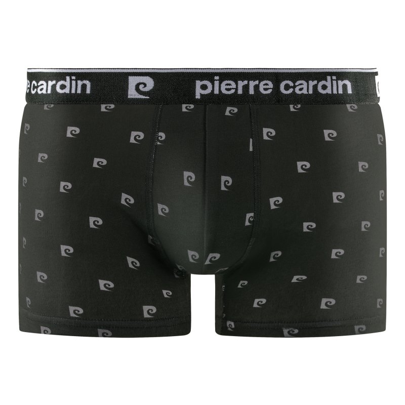 Lot de 4 Boxers homme Coton Noir/Gris Imprimé - Pierre Cardin - Photo 3
