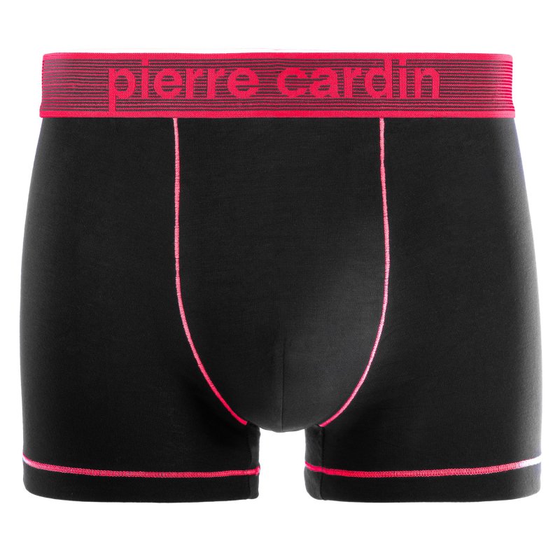 Lot de 4 Boxers homme Modal / Viscose Noir/Bleu/Rouge Uni - Pierrecardin