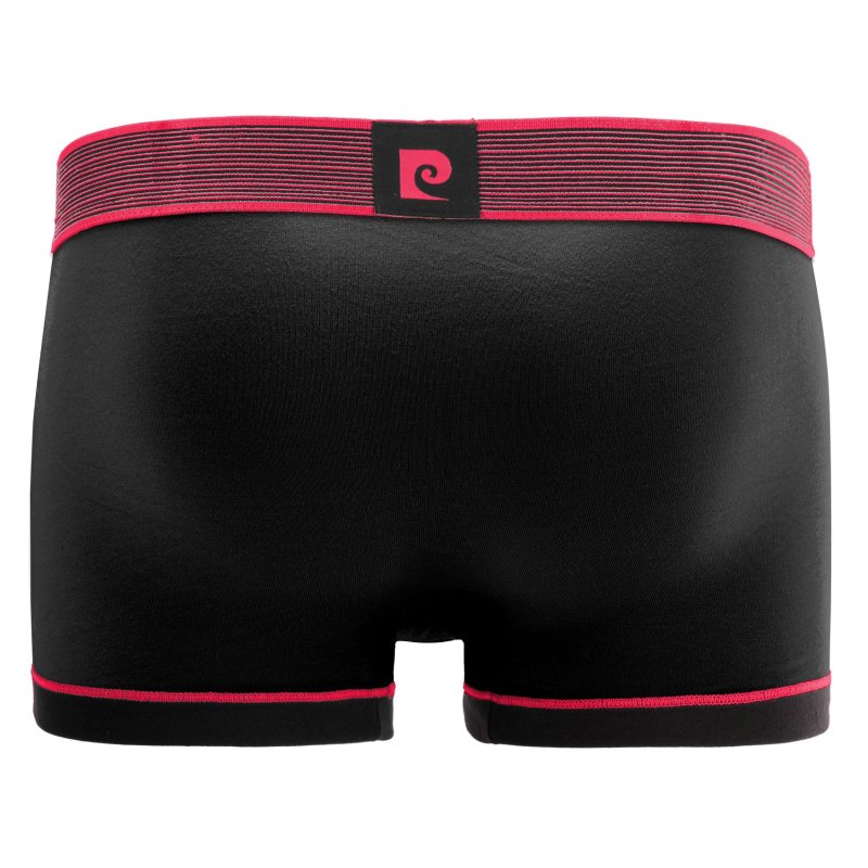 Lot de 4 Boxers homme Modal / Viscose Noir/Bleu/Rouge Uni - Pierrecardin