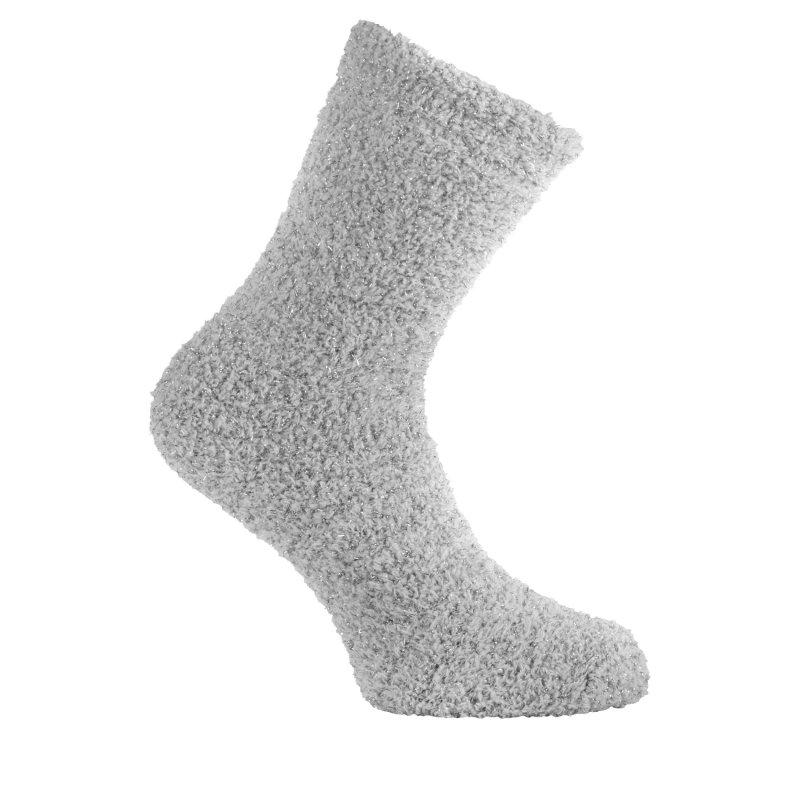 Lot de 4 Paires de Chaussettes femme Tennis CasualGris/Rose /Blanc/Noir Uni - Pierrecardin