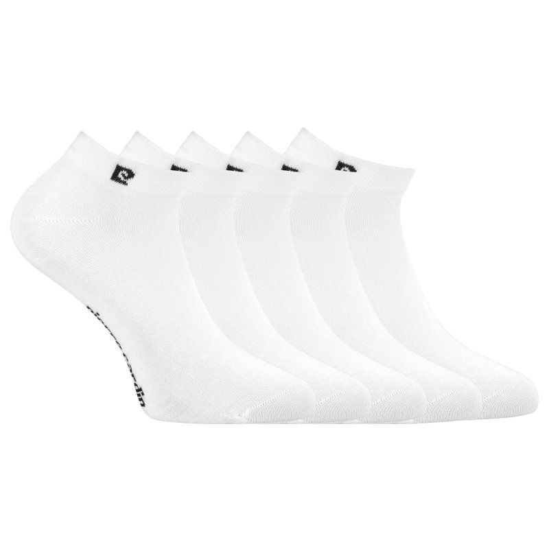 Lot de 5 Paires de Chaussettes femme Socquettes ModeBlanc/Noir Uni - Pierrecardin