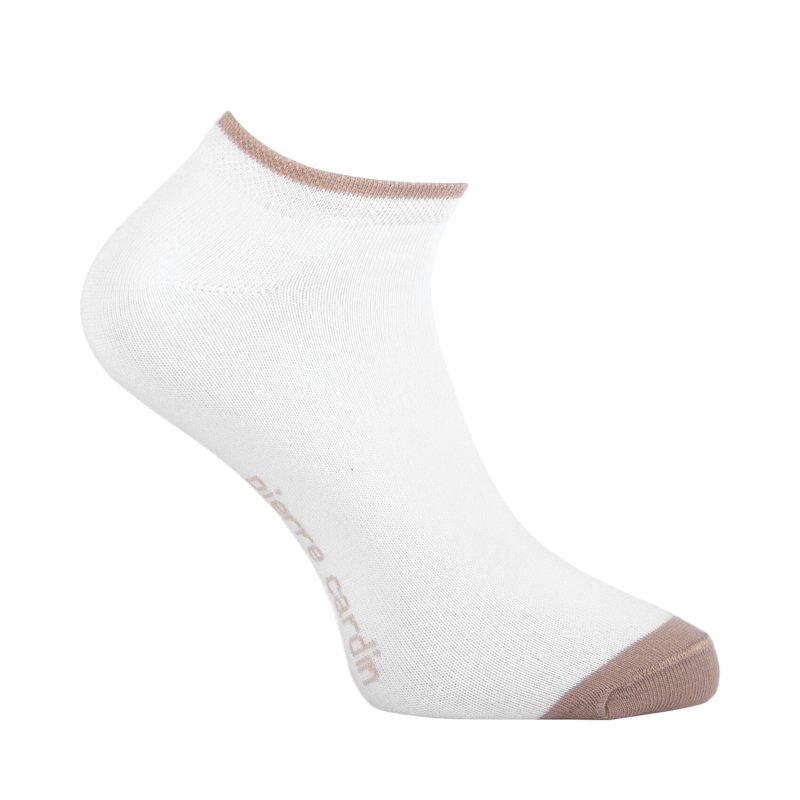 Lot de 5 Paires de Chaussettes femme Socquettes ModeNoir/Beige/Blanc/Gris Uni - Pierrecardin