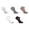 Lot de 5 Paires de Chaussettes femme Socquettes ModeNoir/Beige/Blanc/Gris Uni - Pierrecardin