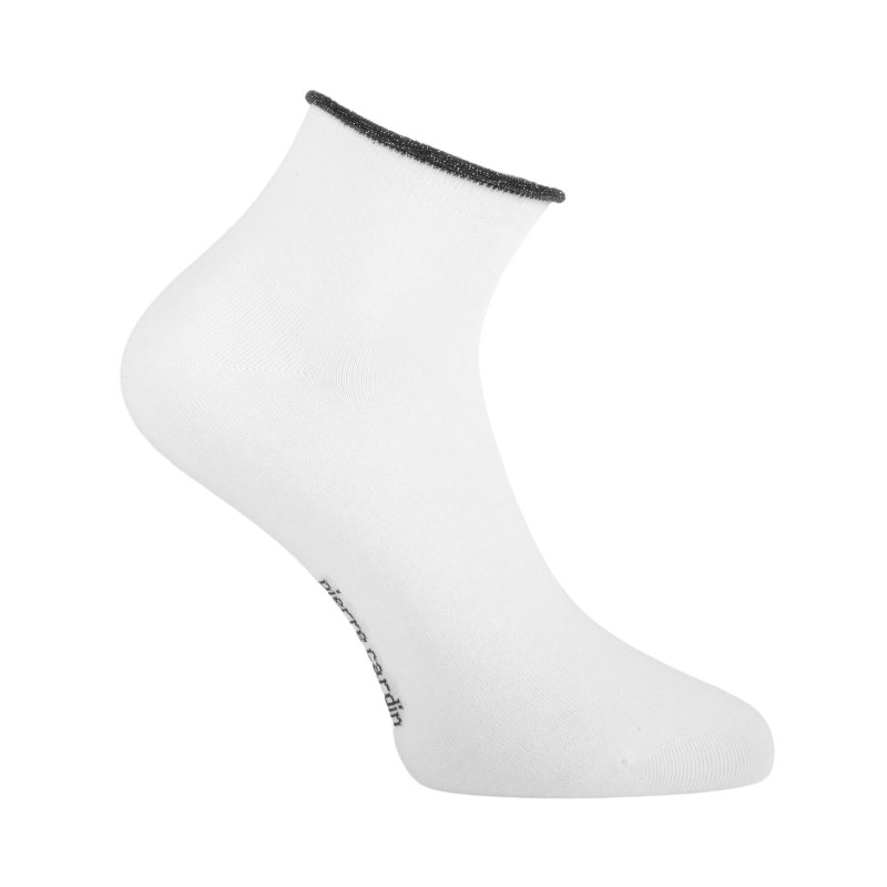 Lot de 6 Paires de Chaussettes femme Courtes ModeBleu/Rose/Bleu marine/Noir/Beige/Blanc Uni - Pierrecardin
