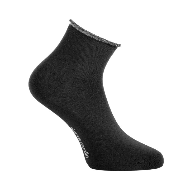 Lot de 6 Paires de Chaussettes femme Courtes ModeBleu/Rose/Bleu marine/Noir/Beige/Blanc Uni - Pierrecardin