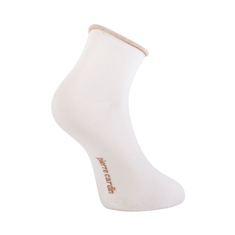 Lot de 6 Paires de Chaussettes femme Courtes ModeBleu/Rose/Bleu marine/Noir/Beige/Blanc Uni - Pierrecardin