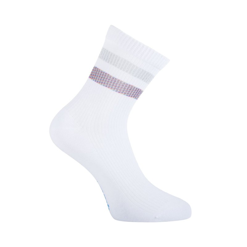 Lot de 6 Paires de Chaussettes femme Tennis SportifBlanc/Bleu/Rose/Violet/Gris Uni - Pierrecardin