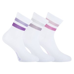 Lot de 6 Paires de Chaussettes femme Tennis SportifBlanc/Bleu/Rose/Violet/Gris Uni - Pierrecardin