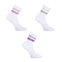 Lot de 6 Paires de Chaussettes femme Tennis SportifBlanc/Bleu/Rose/Violet/Gris Uni - Pierrecardin