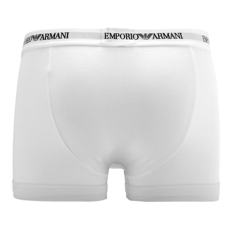 Lot de 3 Boxers homme Coton Blanc/Noir/Bleu foncé Uni - Emporio Armani