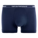 Lot de 3 Boxers homme Coton Blanc/Noir/Bleu foncé Uni - Emporio Armani