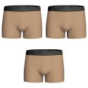 Lot de 3 Boxers homme Coton Camel/Noir - Impetus