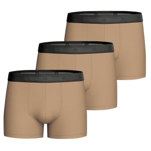 Lot de 3 Boxers homme Coton Camel/Noir - Impetus