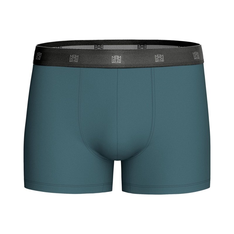 Lot de 3 Boxers homme Coton Bleu pétrole/Gris chiné/Noir - Impetus