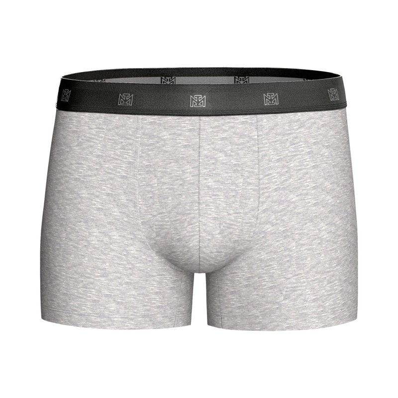 Lot de 3 Boxers homme Coton Bleu pétrole/Gris chiné/Noir - Impetus