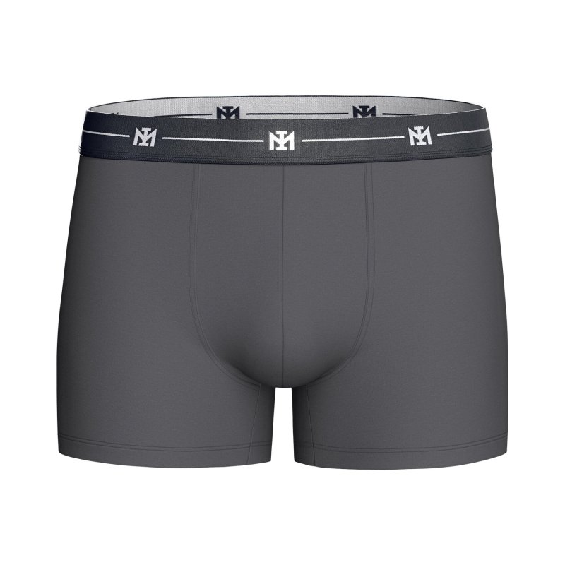 Lot de 3 Boxers homme Coton Gris foncé/Bleu marine foncé/Noir - Impetus