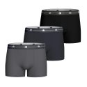 Lot de 3 Boxers homme Coton Gris foncé/Bleu marine foncé/Noir - Impetus