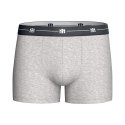 Lot de 3 Boxers homme Coton Noir/Gris chiné/Bleu foncé - Impetus