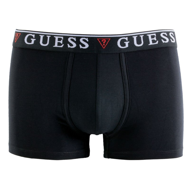 Lot de 3 Boxers homme Coton Blanc/Gris clair/Noir Uni - Guess