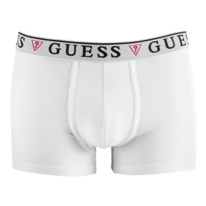 Lot de 3 Boxers homme Coton Blanc Uni - Guess