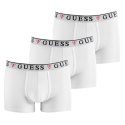 Lot de 3 Boxers homme Coton Blanc Uni - Guess