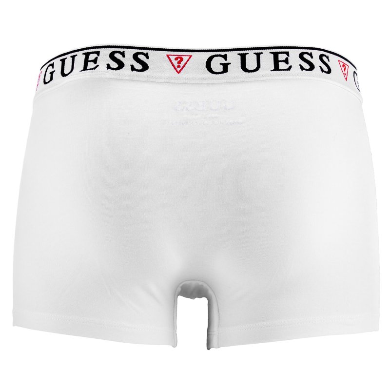 Lot de 3 Boxers homme Coton Blanc Uni - Guess