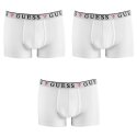 Lot de 3 Boxers homme Coton Blanc Uni - Guess