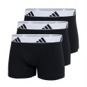Lot de 3 Boxers homme Coton Noir/Blanc - Adidas