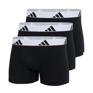 Lot de 3 Boxers homme Coton Noir/Blanc - Adidas