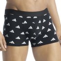 Lot de 3 Boxers homme Coton Noir/Blanc/Bleu Foncé - Adidas