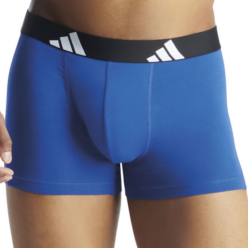Lot de 3 Boxers homme Coton Noir/Blanc/Bleu Foncé - Adidas