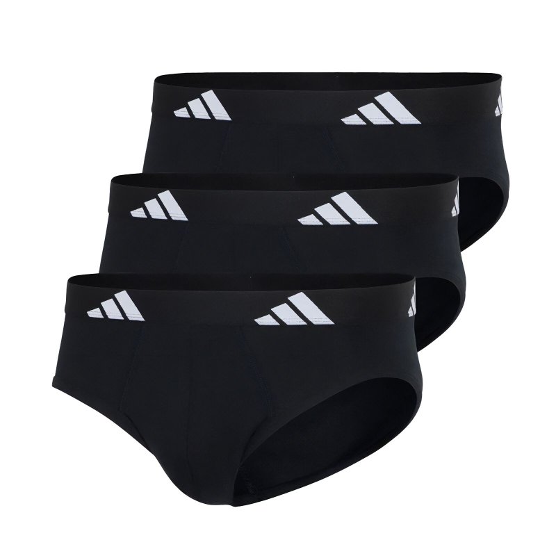 Lot de 3 Slips homme Coton Noir - Adidas