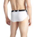 Lot de 3 Slips homme Coton Blanc/Gris/Noir - Adidas