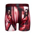 Boxer homme Polyester Rouge/Noir/Beige/Blanc Imprimé - Pull In