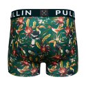 Boxer homme Polyester Noir/Vert/Jaune/Rouge/Bleu/Orange Imprimé - Pull In