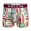Boxer homme Polyester Blanc/Rouge/Vert/Jaune/Bleu Imprimé - Pull In