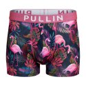 Boxer homme Polyester Rose/Vert/Jaune/Orange/Rouge/Bleu marine Imprimé - Pull In