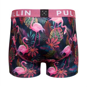 Boxer homme Polyester Rose/Vert/Jaune/Orange/Rouge/Bleu marine Imprimé - Pull In