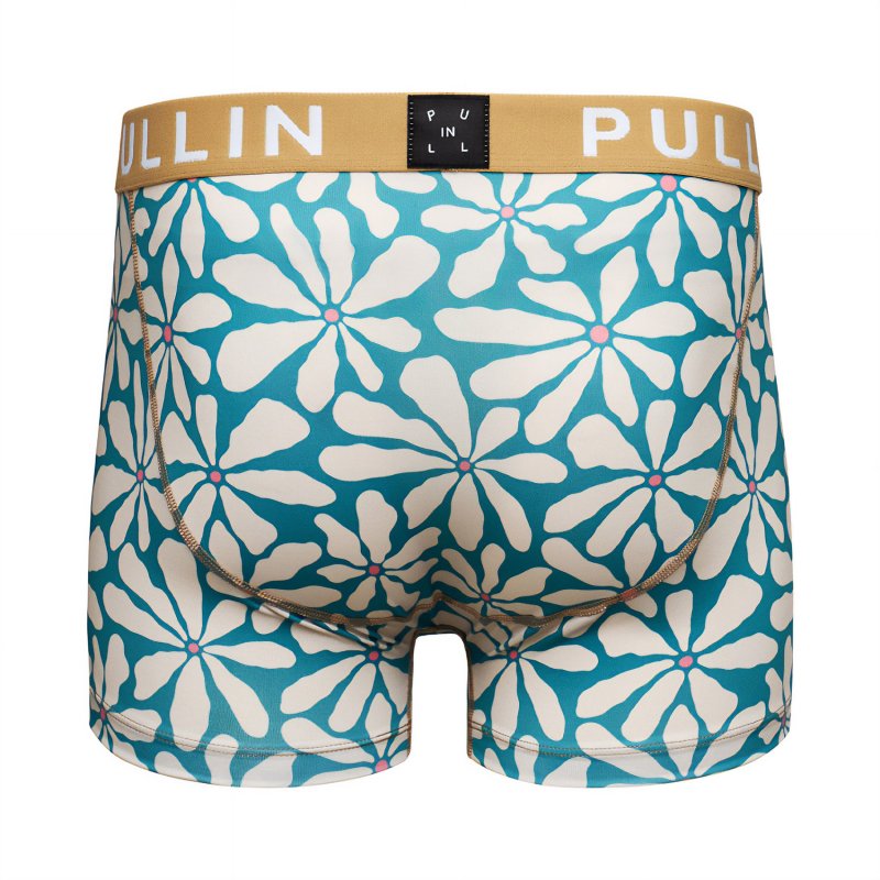 Boxer homme Polyester Orange/Blanc/Bleu/Rose Imprimé - Pull In