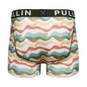 Boxer homme Polyester Blanc/Rose/Jaune/Vert/Bleu Imprimé - Pull In