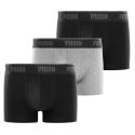Lot de 3 Boxers homme Coton Gris/Noir Everyday Basics - Puma