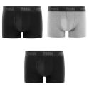 Lot de 3 Boxers homme Coton Gris/Noir Everyday Basics - Puma