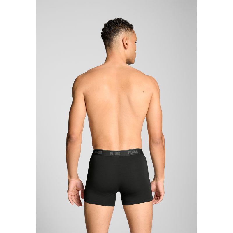 Lot de 3 Boxers homme Coton Gris/Noir Everyday Basics - Puma