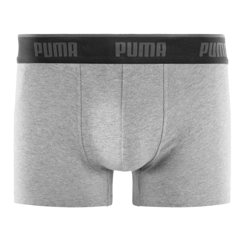 Lot de 3 Boxers homme Coton Gris/Noir Everyday Basics - Puma