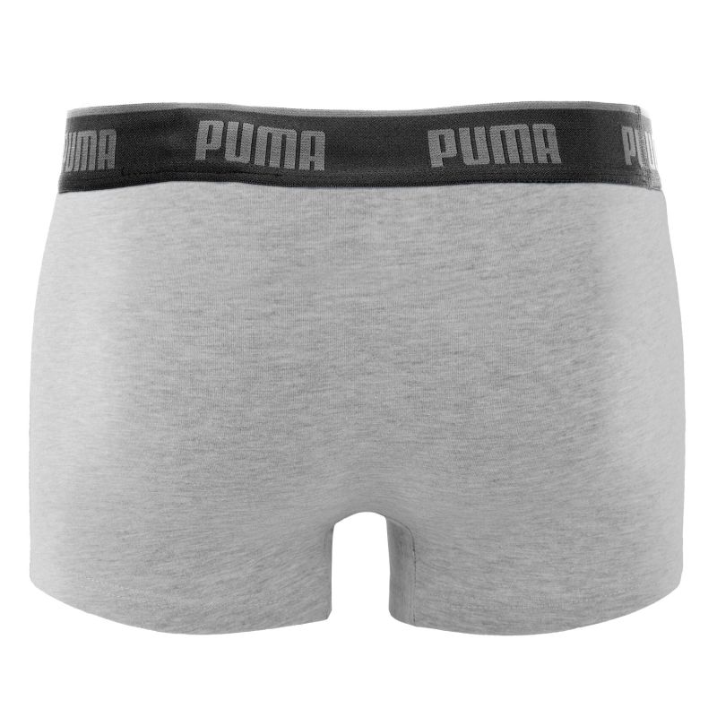 Lot de 3 Boxers homme Coton Gris/Noir Everyday Basics - Puma