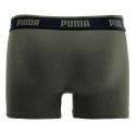 Lot de 3 Boxers homme Coton Kaki/Noir Everyday Basics - Puma