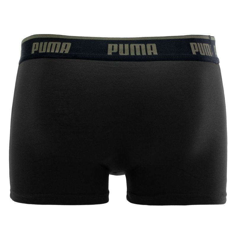 Lot de 3 Boxers homme Coton Kaki/Noir Everyday Basics - Puma