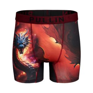 Boxer homme Polyester Noir/Rouge/Orange/Jaune/Violet/Bleu Imprimé - Pull In