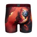 Boxer homme Polyester Noir/Rouge/Orange/Jaune/Violet/Bleu Imprimé - Pull In